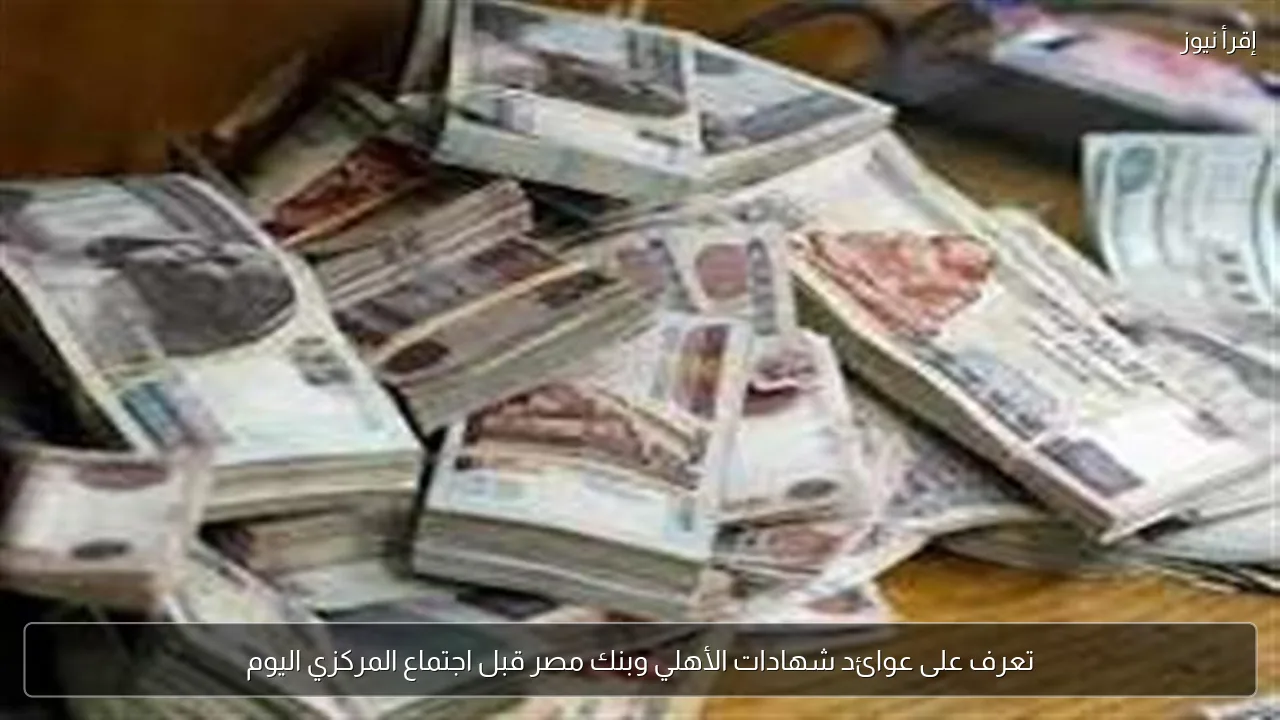 تعرف على عوائد شهادات الأهلي وبنك مصر قبل اجتماع المركزي اليوم