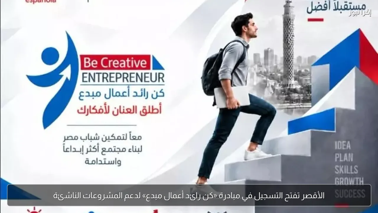 الأقصر تفتح التسجيل في مبادرة «كن رائد أعمال مبدع» لدعم المشروعات الناشئة