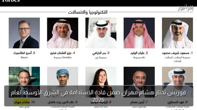 فوربس تختار هشام مهران ضمن قادة الاستدامة في الشرق الأوسط لعام 2026