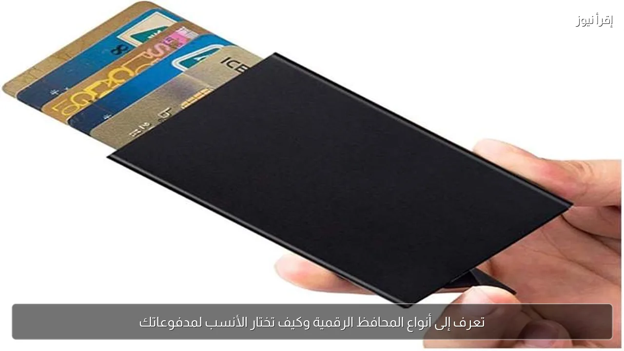 تعرف إلى أنواع المحافظ الرقمية وكيف تختار الأنسب لمدفوعاتك