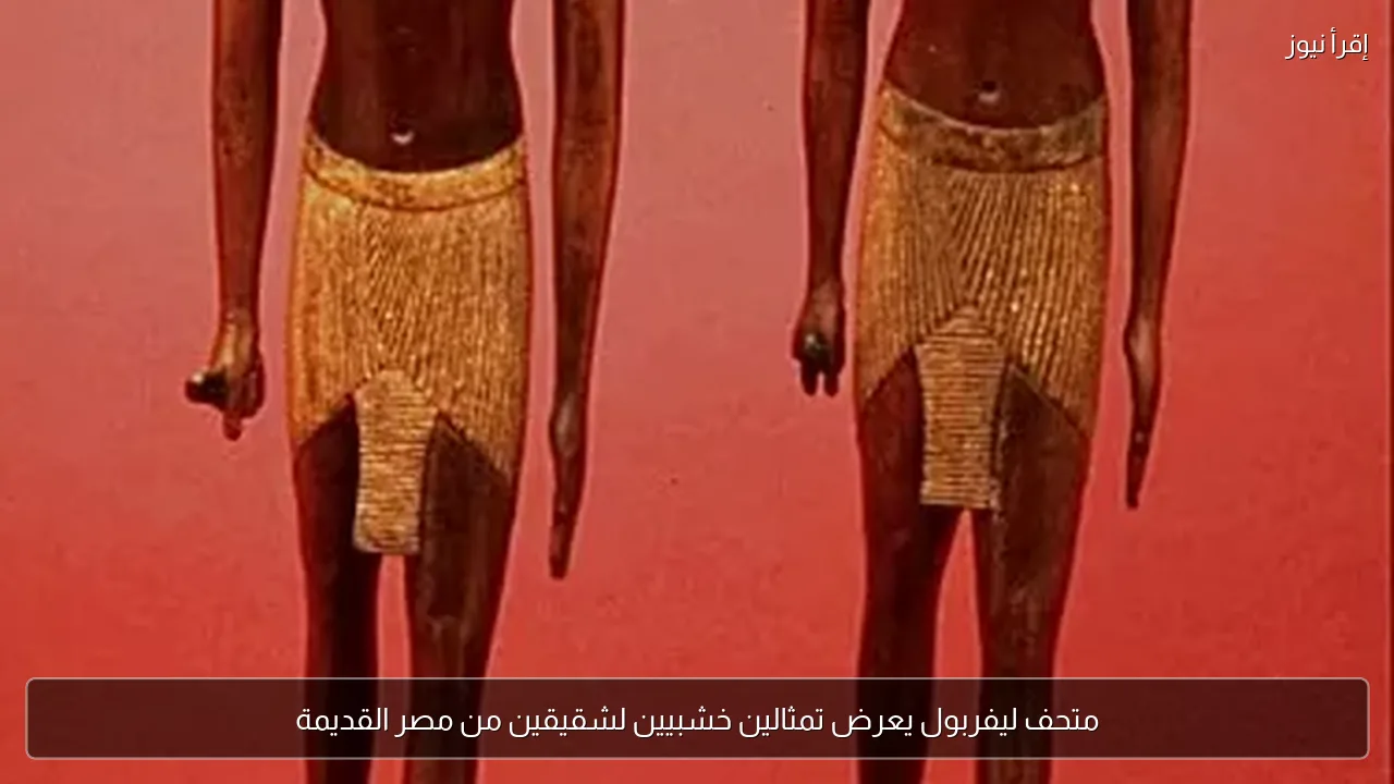 متحف ليفربول يعرض تمثالين خشبيين لشقيقين من مصر القديمة