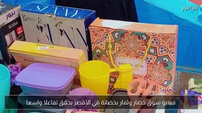 فيديو سوق خضار وثمار بحضانة في الأقصر يحقق تفاعلا واسعا