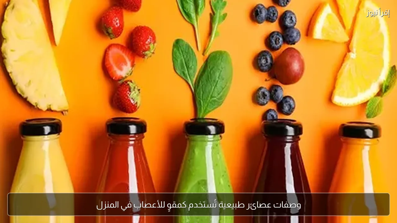 وصفات عصائر طبيعية تُستخدم كمقوٍ للأعصاب في المنزل