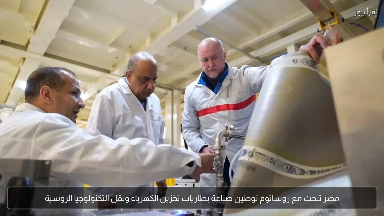 مصر تبحث مع روساتوم توطين صناعة بطاريات تخزين الكهرباء ونقل التكنولوجيا الروسية
