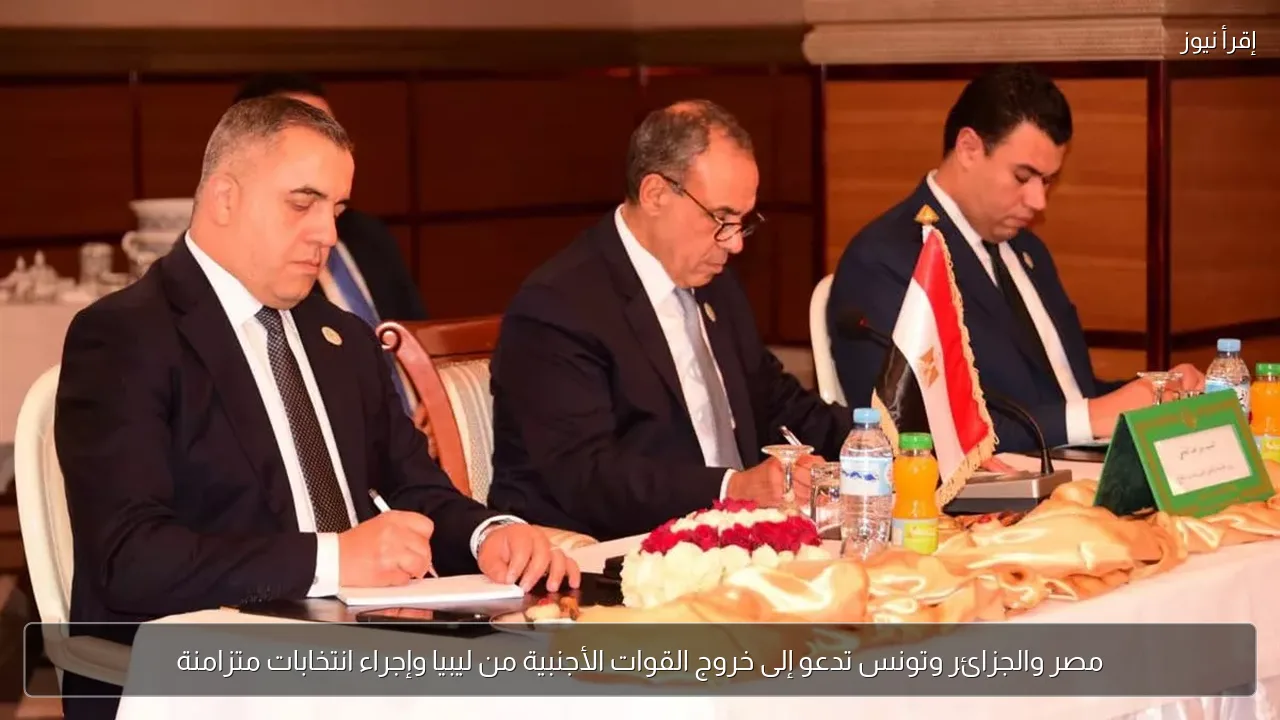 مصر والجزائر وتونس تدعو إلى خروج القوات الأجنبية من ليبيا وإجراء انتخابات متزامنة