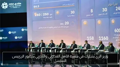 وزير الري يشارك في جلسة الأمن الغذائي والمائي بحضور الرئيس السيسي