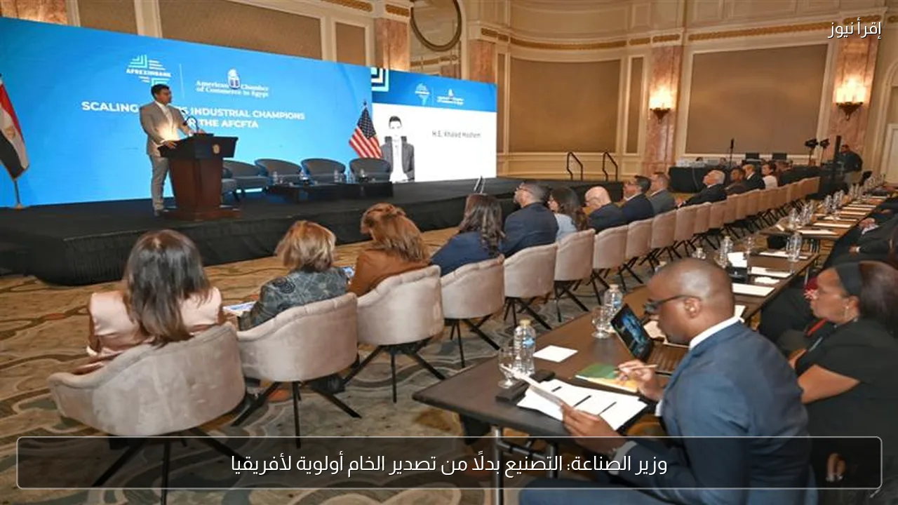 وزير الصناعة: التصنيع بدلًا من تصدير الخام أولوية لأفريقيا