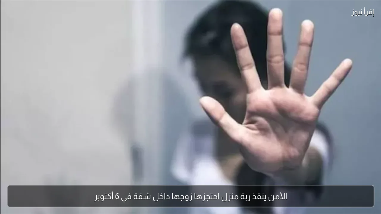 الأمن ينقذ ربة منزل احتجزها زوجها داخل شقة في 6 أكتوبر