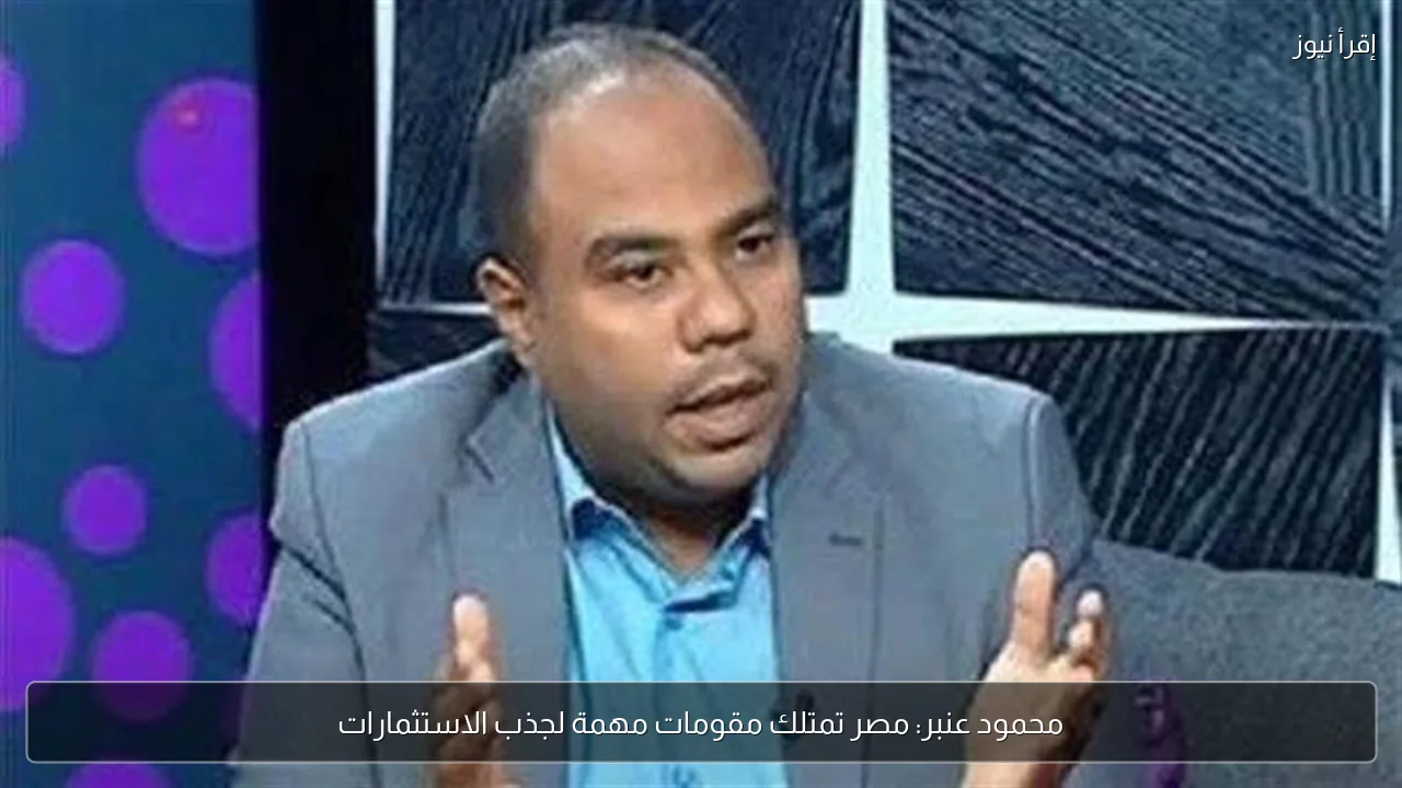محمود عنبر: مصر تمتلك مقومات مهمة لجذب الاستثمارات