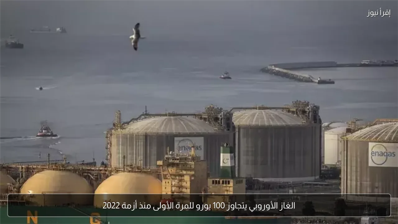 الغاز الأوروبي يتجاوز 100 يورو للمرة الأولى منذ أزمة 2022