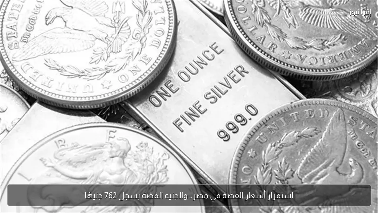 استقرار أسعار الفضة في مصر.. والجنيه الفضة يسجل 762 جنيهًا