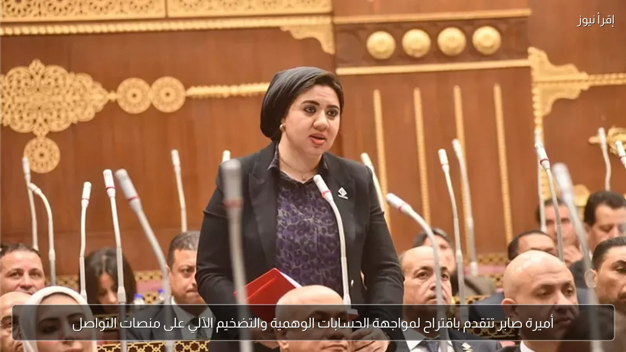 أميرة صابر تتقدم باقتراح لمواجهة الحسابات الوهمية والتضخيم الآلي على منصات التواصل