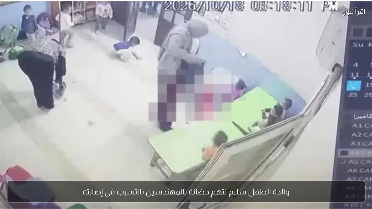 والدة الطفل سليم تتهم حضانة بالمهندسين بالتسبب في إصابته
