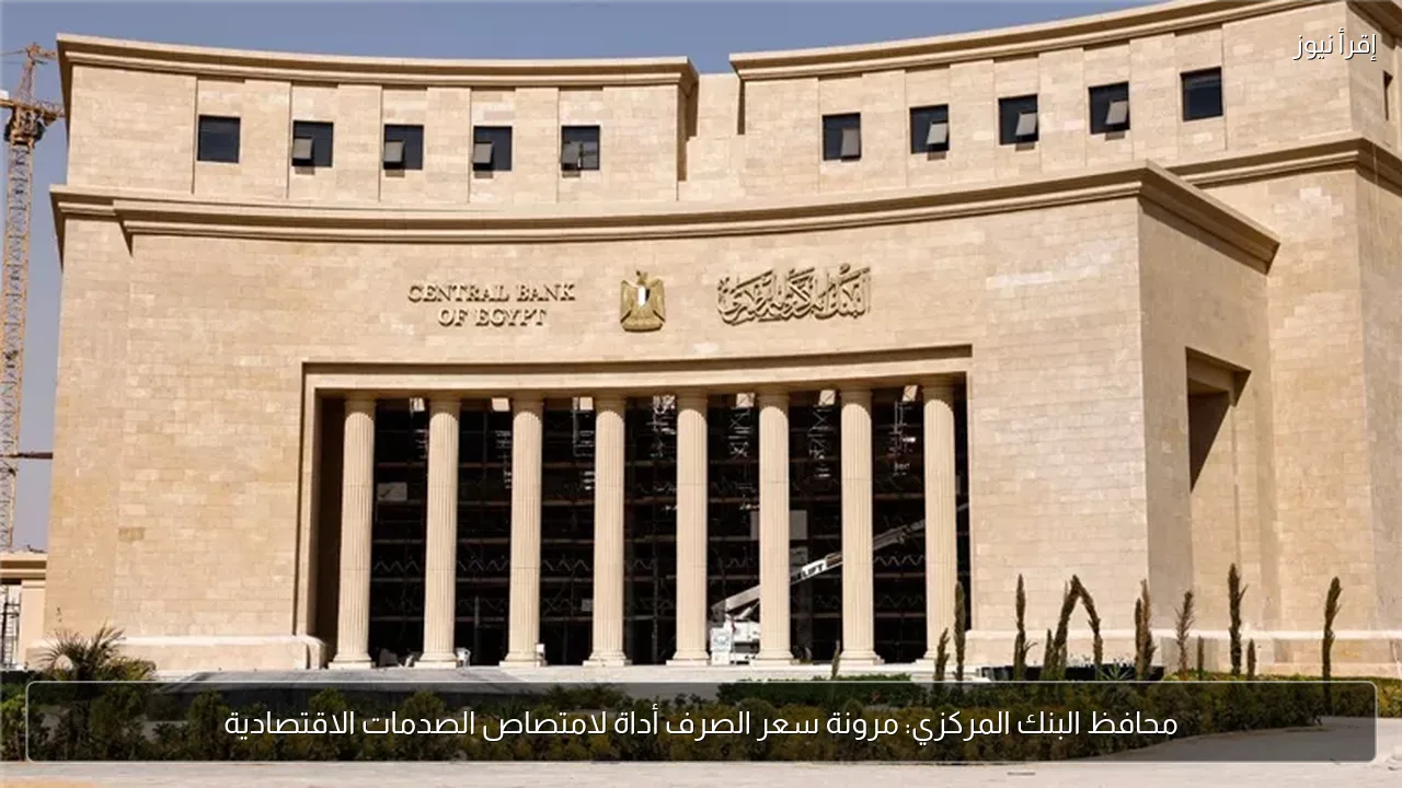 محافظ البنك المركزي: مرونة سعر الصرف أداة لامتصاص الصدمات الاقتصادية