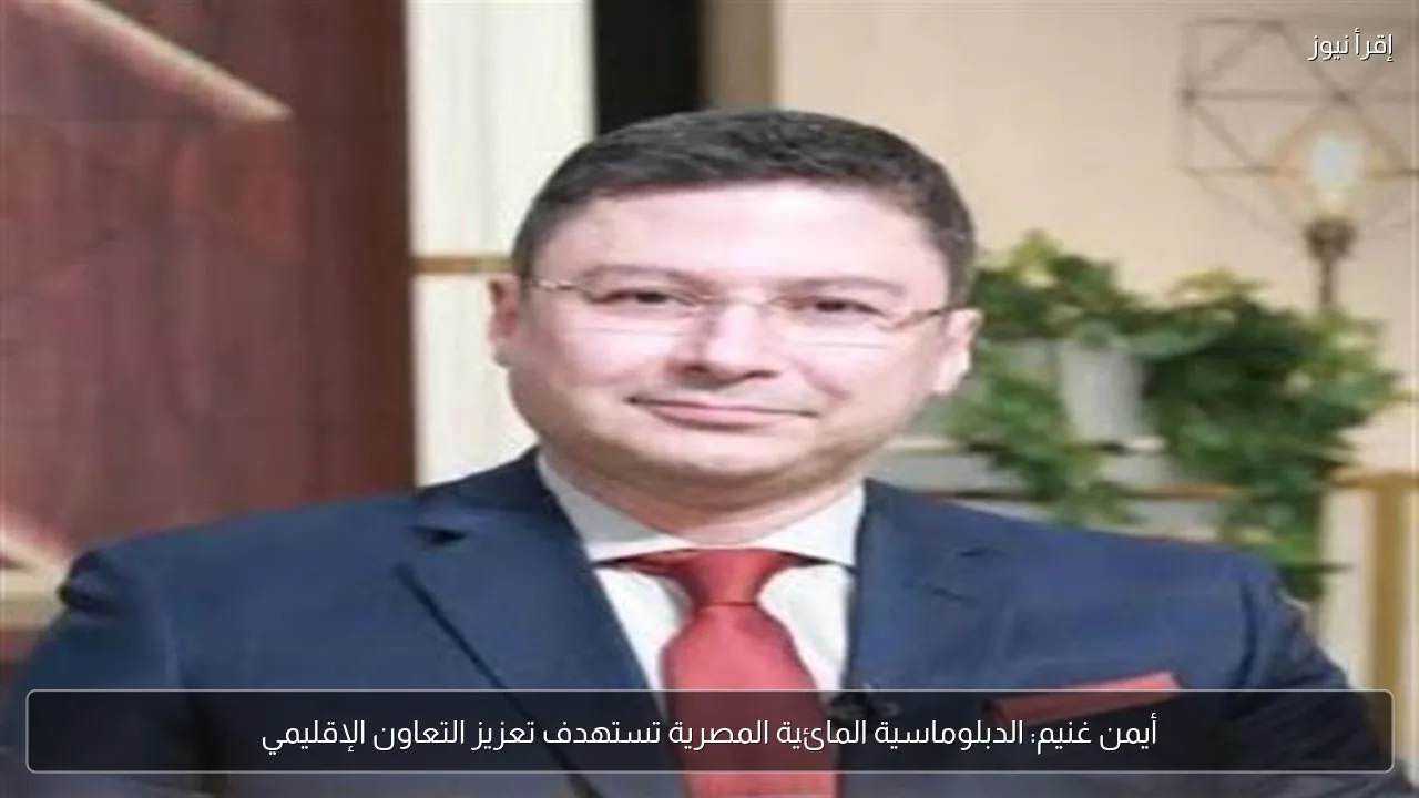 أيمن غنيم: الدبلوماسية المائية المصرية تستهدف تعزيز التعاون الإقليمي
