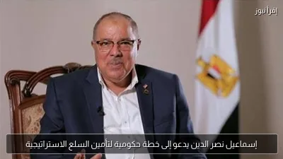إسماعيل نصر الدين يدعو إلى خطة حكومية لتأمين السلع الاستراتيجية