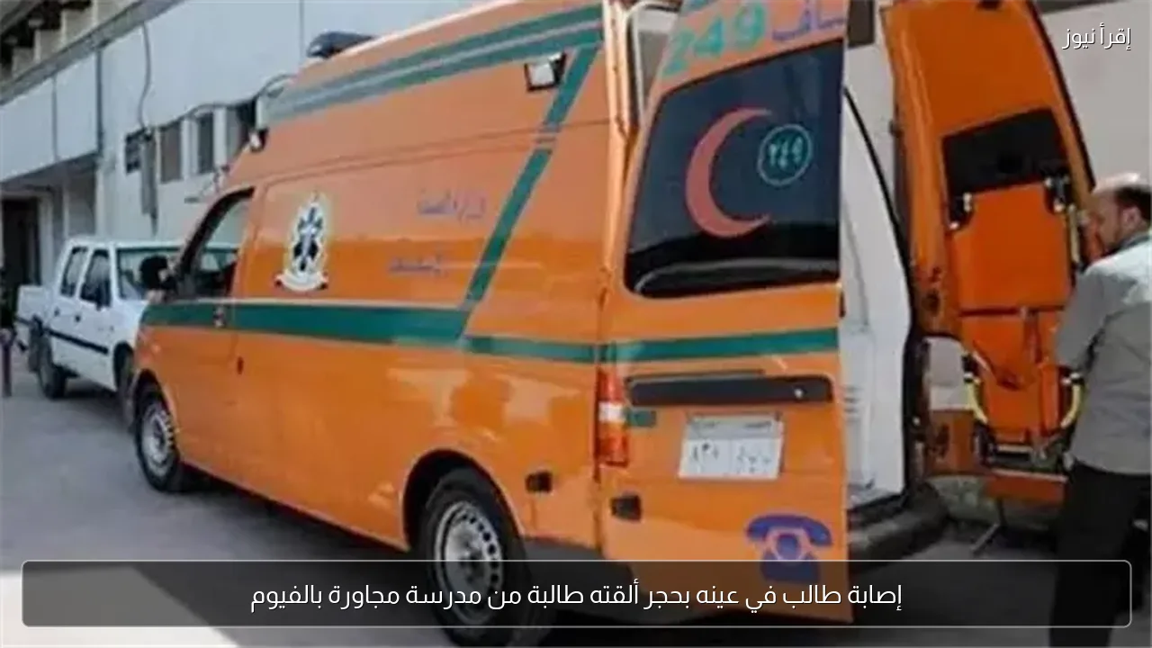 إصابة طالب في عينه بحجر ألقته طالبة من مدرسة مجاورة بالفيوم