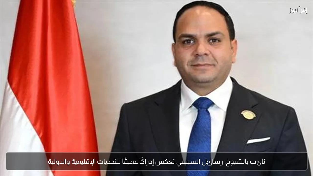 نائب بالشيوخ: رسائل السيسي تعكس إدراكًا عميقًا للتحديات الإقليمية والدولية