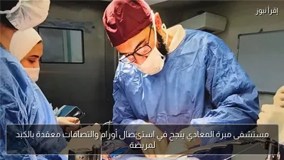 مستشفى مبرة المعادي ينجح في استئصال أورام والتصاقات معقدة بالكبد لمريضة