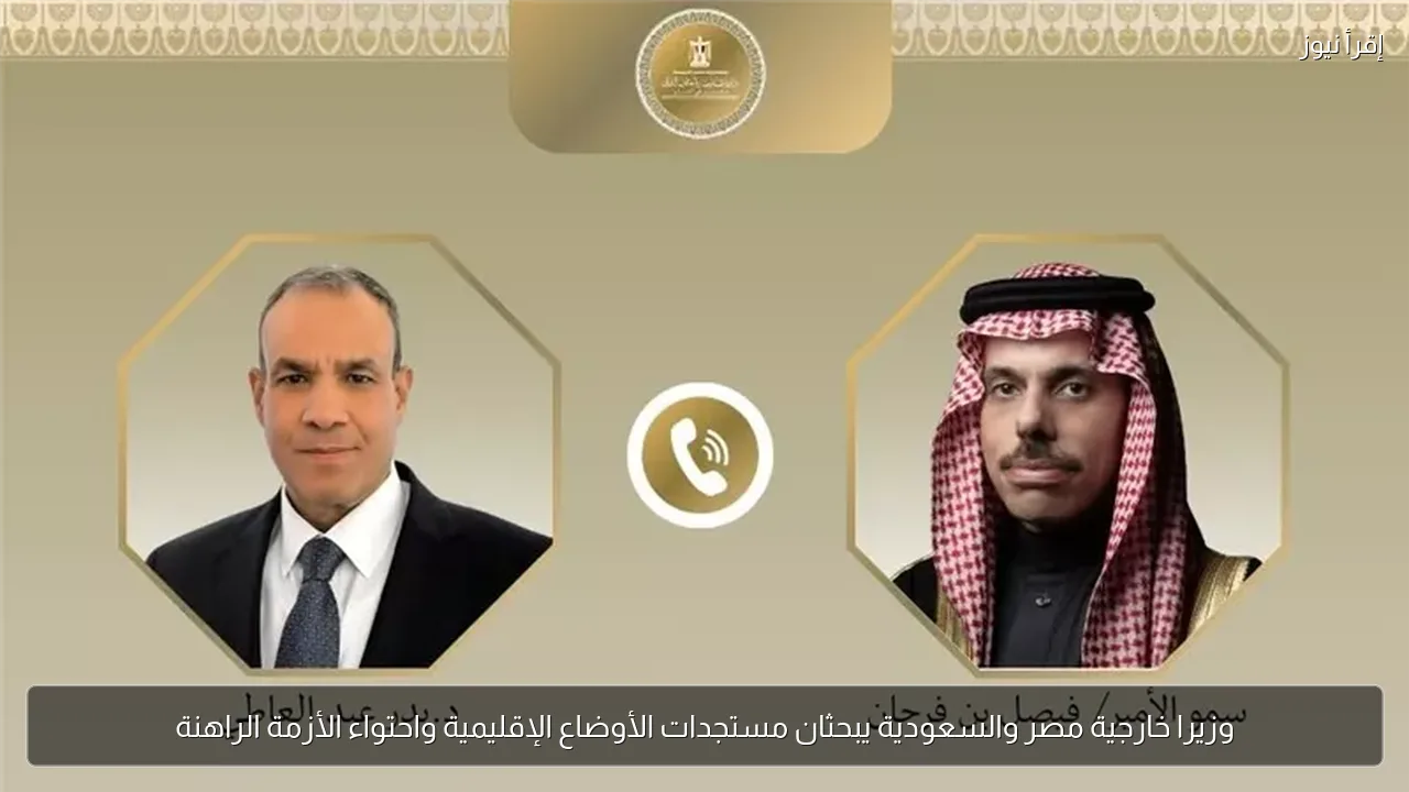 وزيرا خارجية مصر والسعودية يبحثان مستجدات الأوضاع الإقليمية واحتواء الأزمة الراهنة