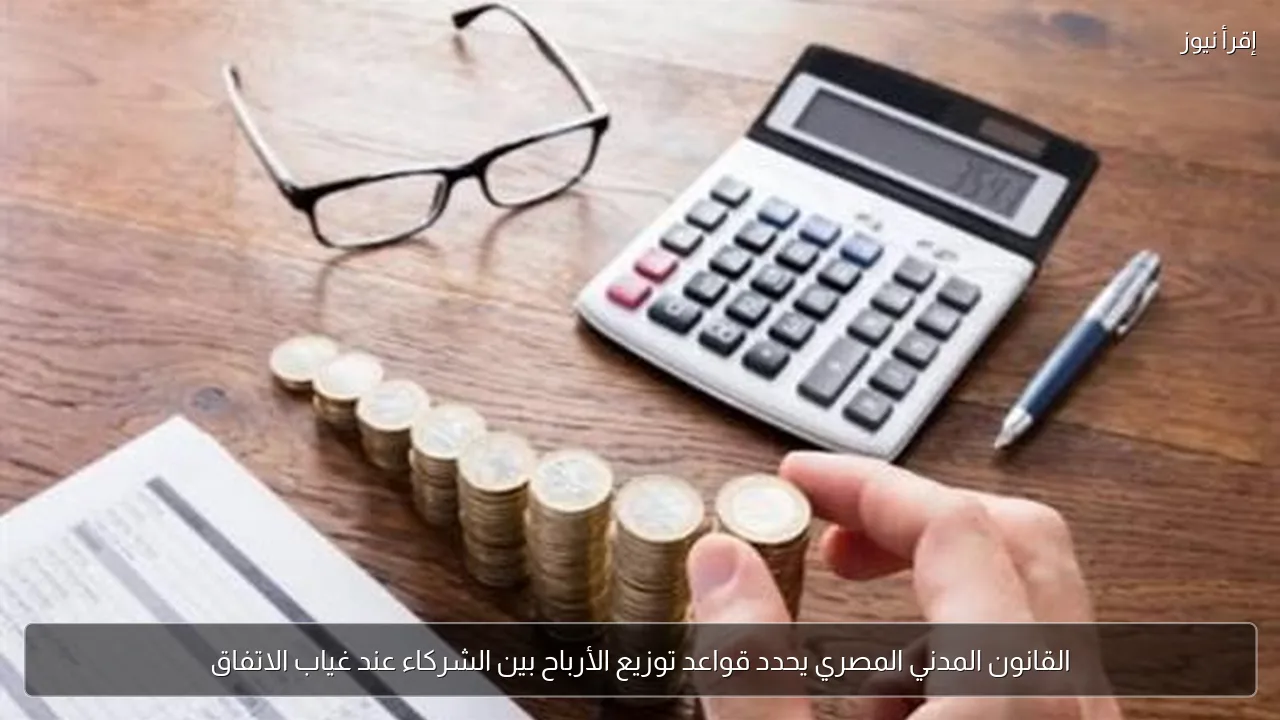 القانون المدني المصري يحدد قواعد توزيع الأرباح بين الشركاء عند غياب الاتفاق