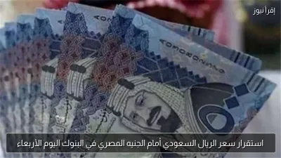 استقرار سعر الريال السعودي أمام الجنيه المصري في البنوك اليوم الأربعاء