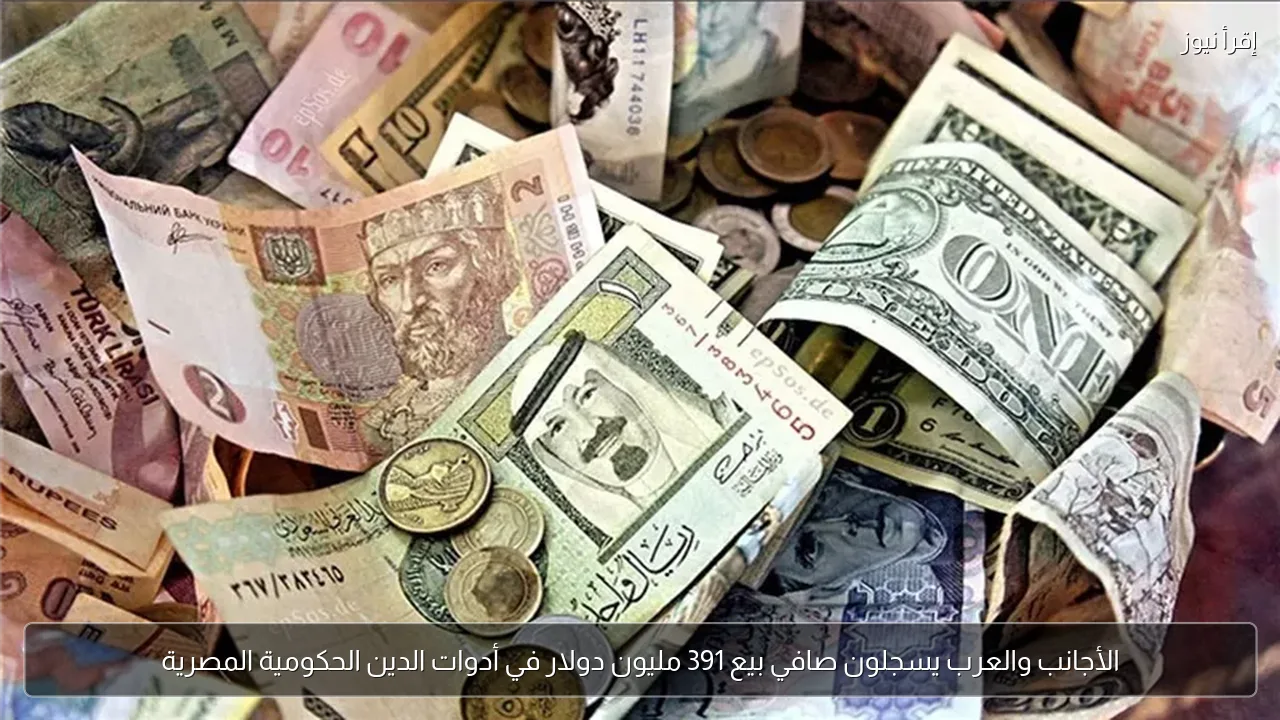 الأجانب والعرب يسجلون صافي بيع 391 مليون دولار في أدوات الدين الحكومية المصرية