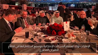 الإمارات تؤكد اهتمام الشركات الإماراتية بتوسيع استثماراتها في قطاع الطيران المصري