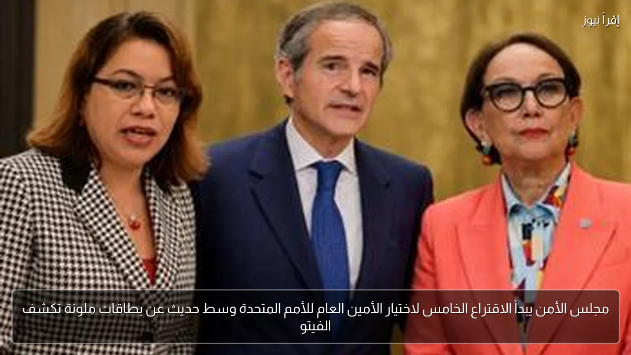 مجلس الأمن يبدأ الاقتراع الخامس لاختيار الأمين العام للأمم المتحدة وسط حديث عن بطاقات ملونة تكشف الفيتو