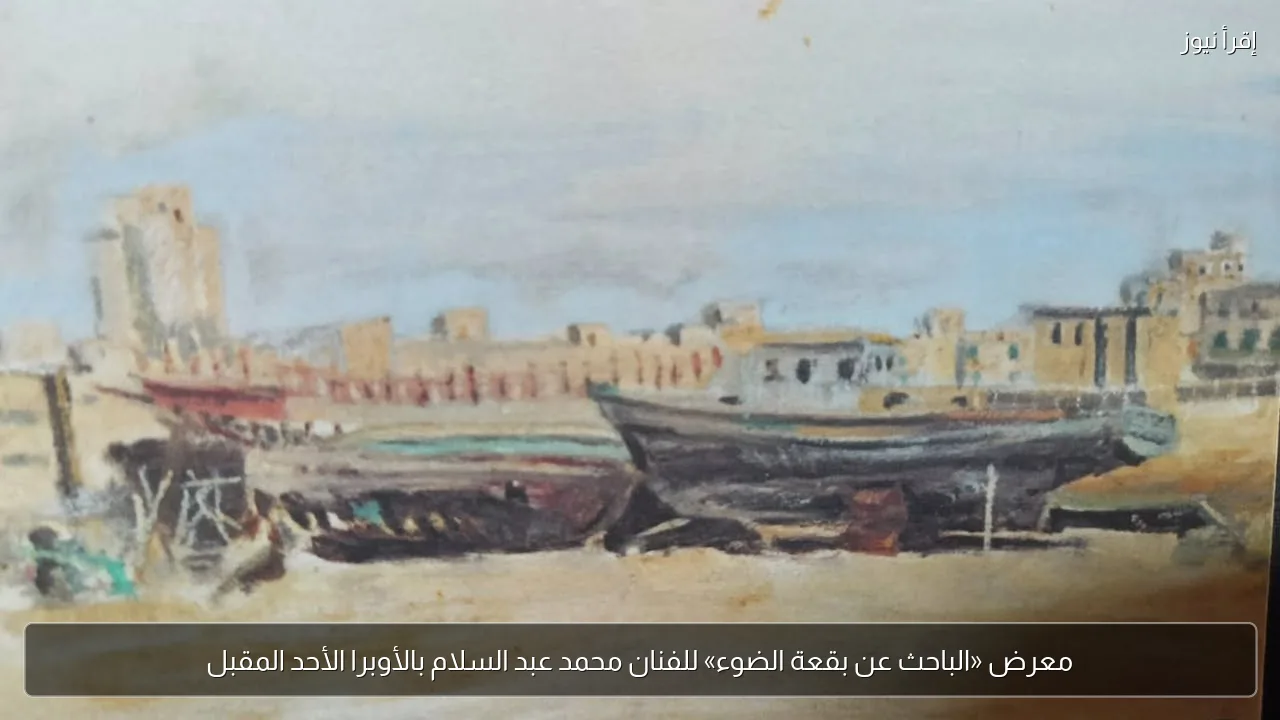 معرض «الباحث عن بقعة الضوء» للفنان محمد عبد السلام بالأوبرا الأحد المقبل