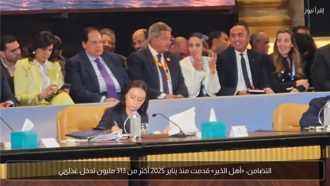 التضامن: «أهل الخير» قدمت منذ يناير 2025 أكثر من 313 مليون تدخل غذائي