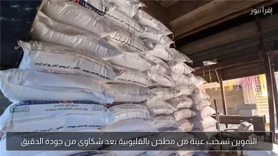 التموين تسحب عينة من مطحن بالقليوبية بعد شكاوى من جودة الدقيق