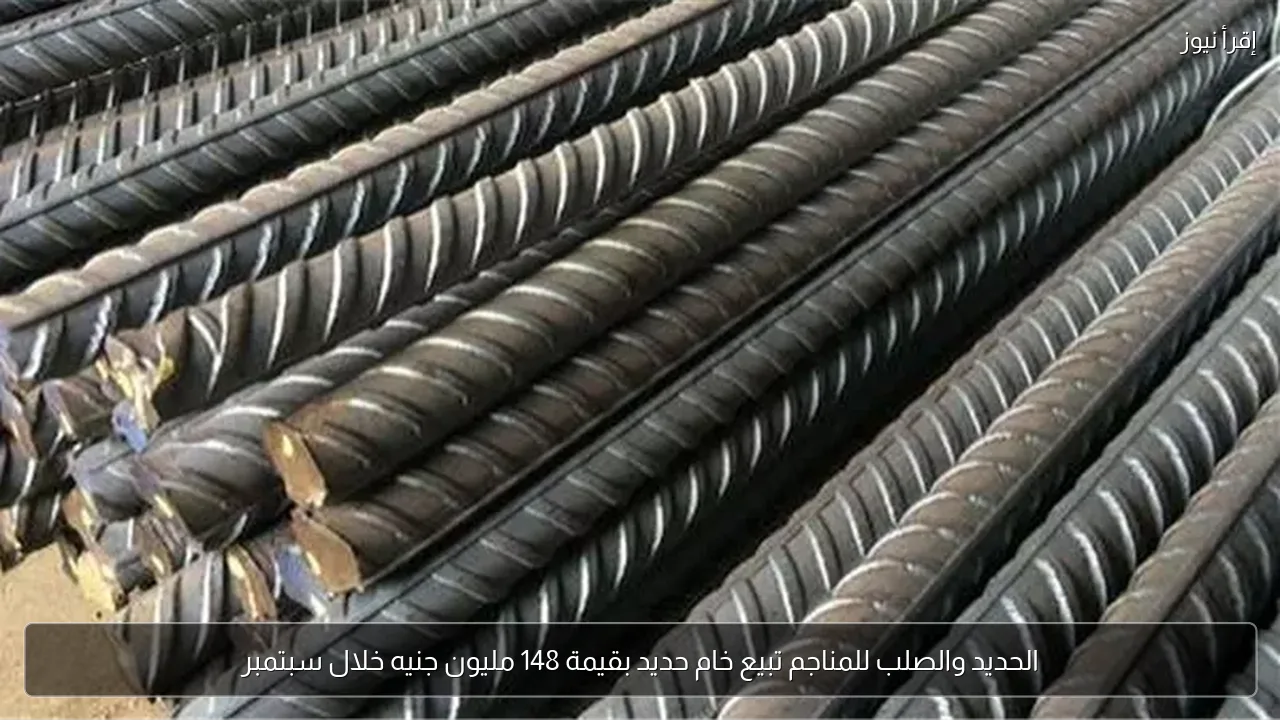 الحديد والصلب للمناجم تبيع خام حديد بقيمة 148 مليون جنيه خلال سبتمبر