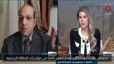 مصطفى بدرة: العمالة اليومية لا تظهر كاملة في مؤشرات البطالة الرسمية