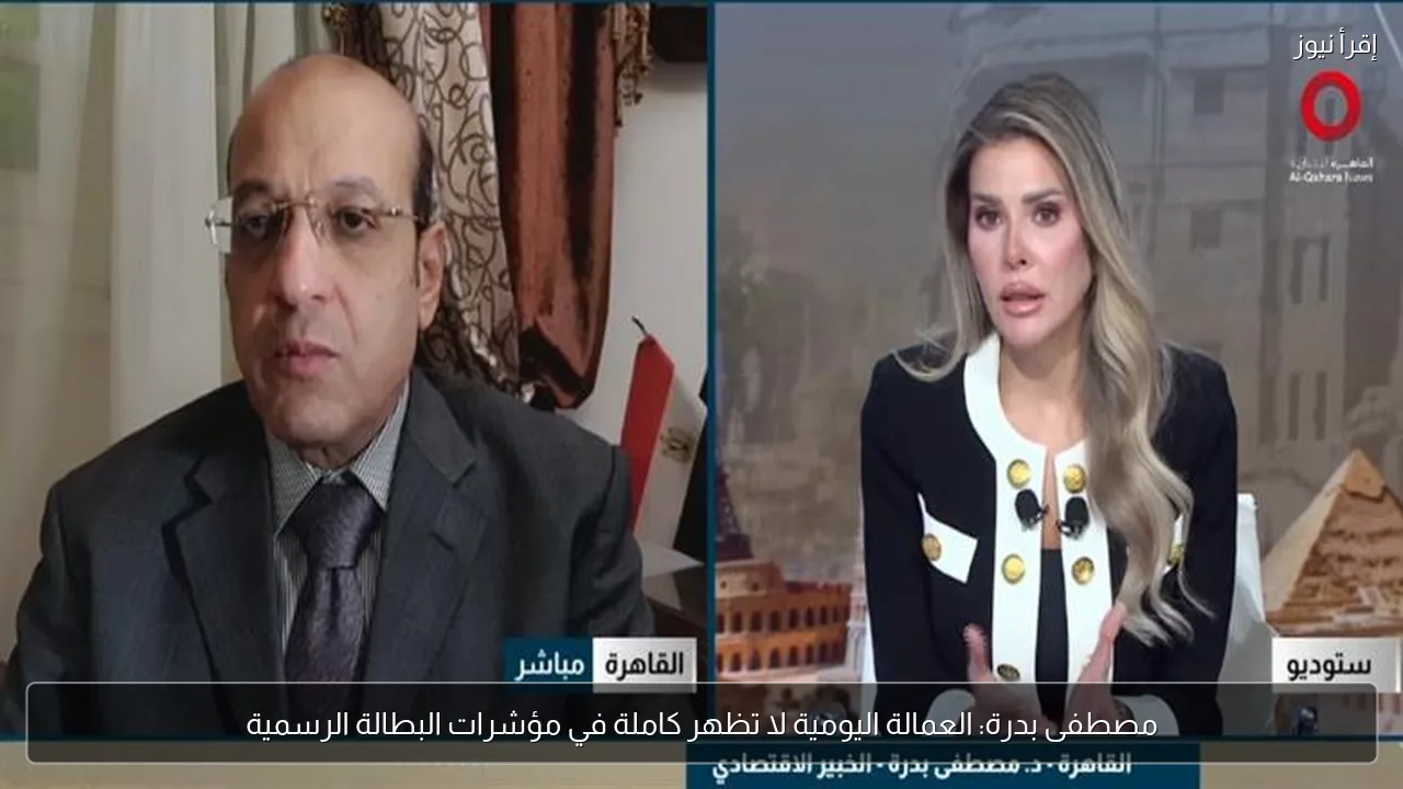 مصطفى بدرة: العمالة اليومية لا تظهر كاملة في مؤشرات البطالة الرسمية