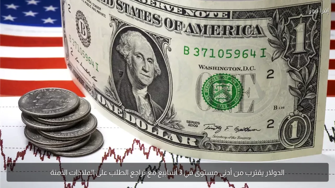 الدولار يقترب من أدنى مستوى في 3 أسابيع مع تراجع الطلب على الملاذات الآمنة