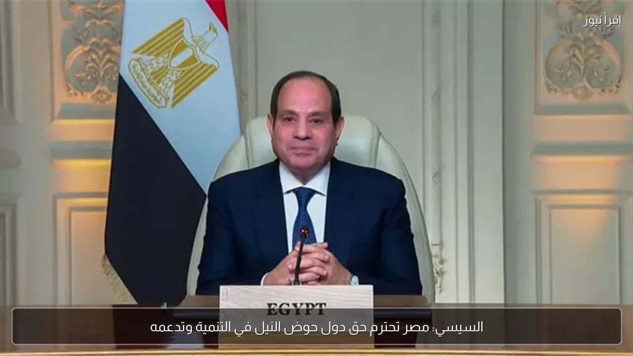 السيسي: مصر تحترم حق دول حوض النيل في التنمية وتدعمه