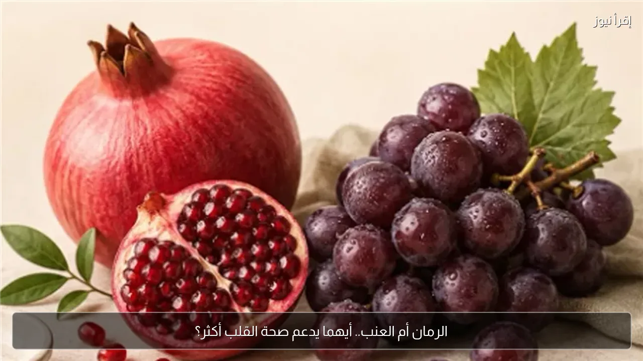 الرمان أم العنب.. أيهما يدعم صحة القلب أكثر؟