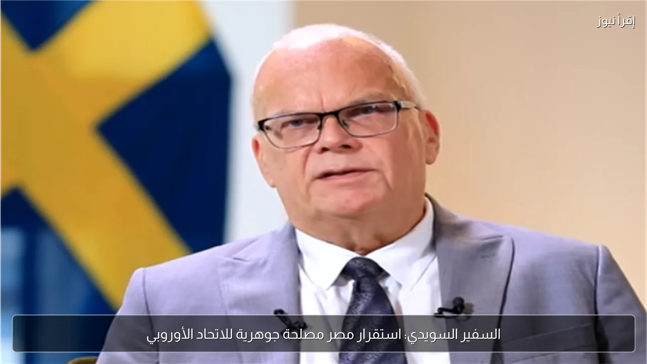 السفير السويدي: استقرار مصر مصلحة جوهرية للاتحاد الأوروبي