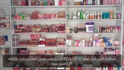 محافظ الشرقية: تنفيذ 22 ألفًا و707 مشروعات ضمن «مشروعك» بتكلفة 3.95 مليار جنيه