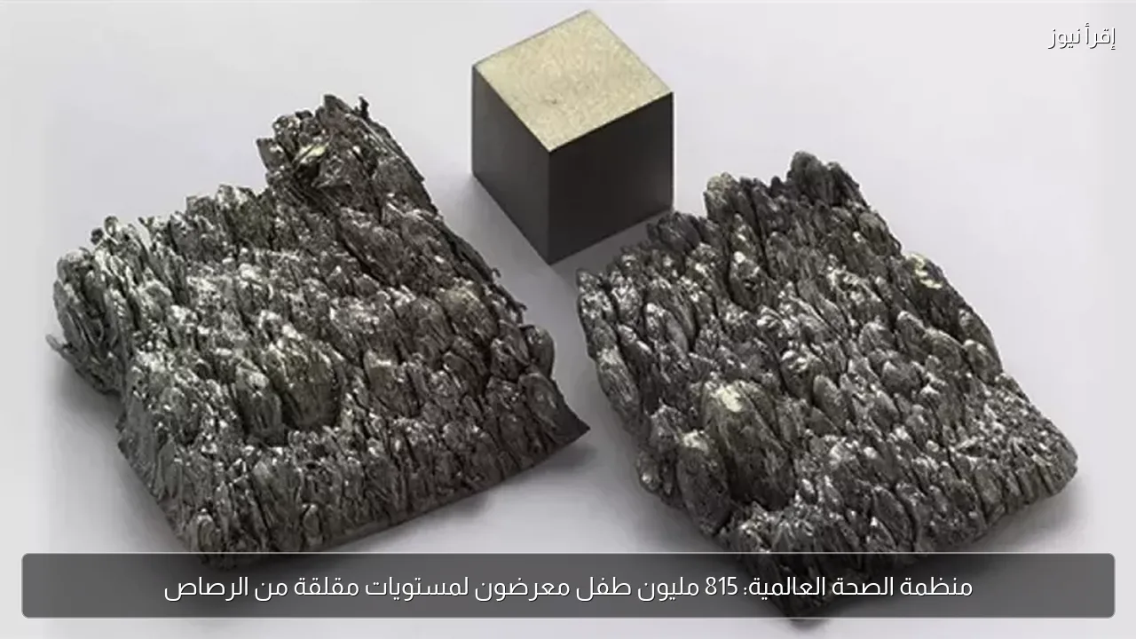 منظمة الصحة العالمية: 815 مليون طفل معرضون لمستويات مقلقة من الرصاص