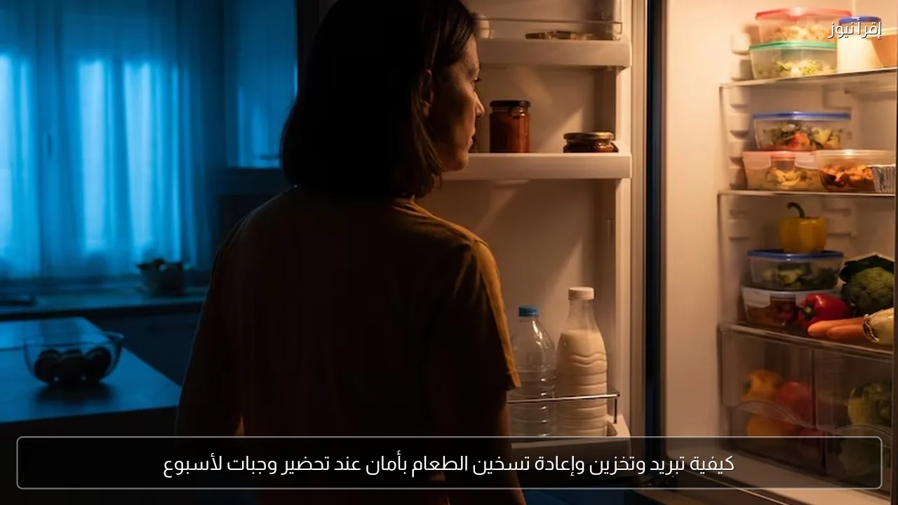 كيفية تبريد وتخزين وإعادة تسخين الطعام بأمان عند تحضير وجبات لأسبوع