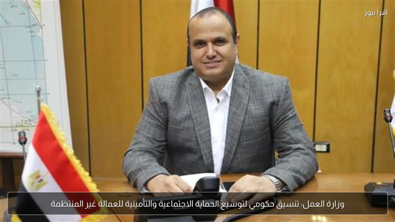 وزارة العمل: تنسيق حكومي لتوسيع الحماية الاجتماعية والتأمينية للعمالة غير المنتظمة