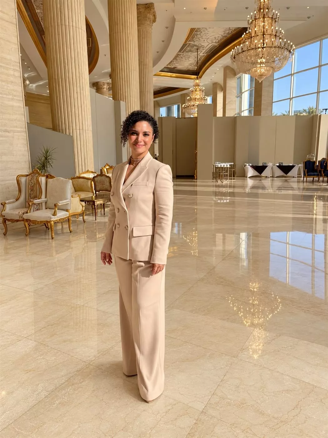 الفنانة نسمة محجوب بمنتدى مصر 2026