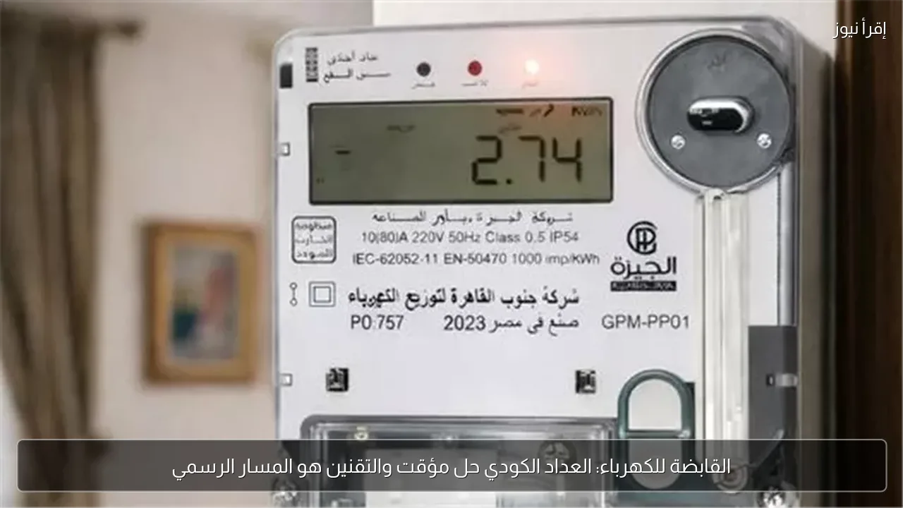 القابضة للكهرباء: العداد الكودي حل مؤقت والتقنين هو المسار الرسمي