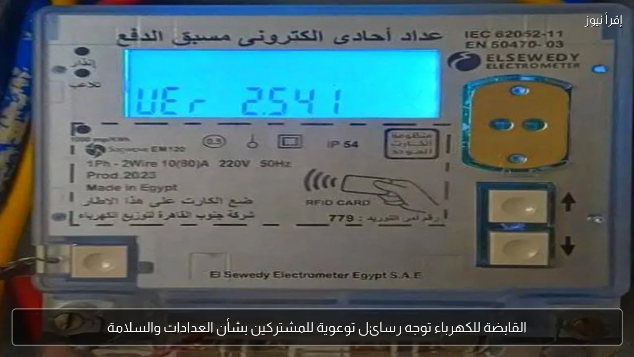 القابضة للكهرباء توجه رسائل توعوية للمشتركين بشأن العدادات والسلامة