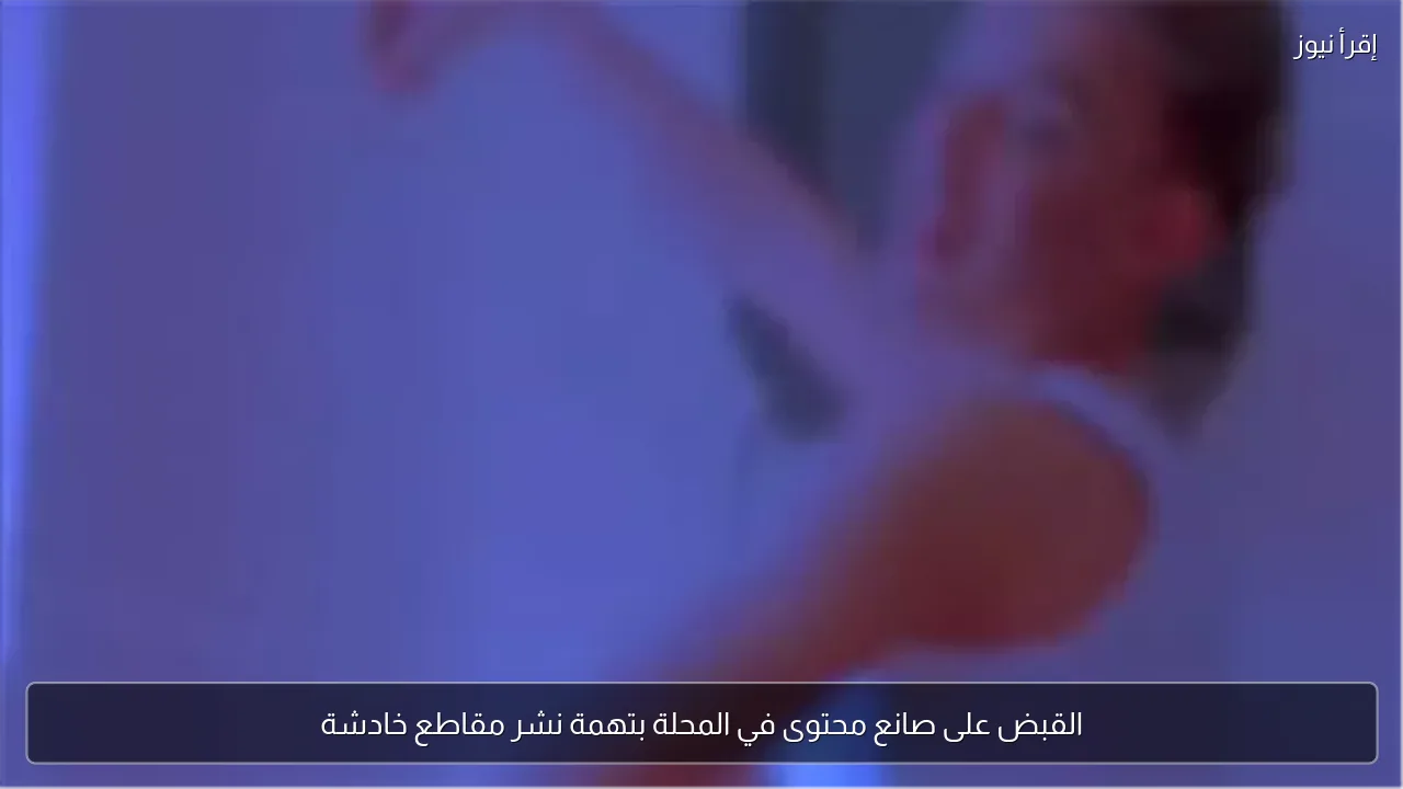 القبض على صانع محتوى في المحلة بتهمة نشر مقاطع خادشة