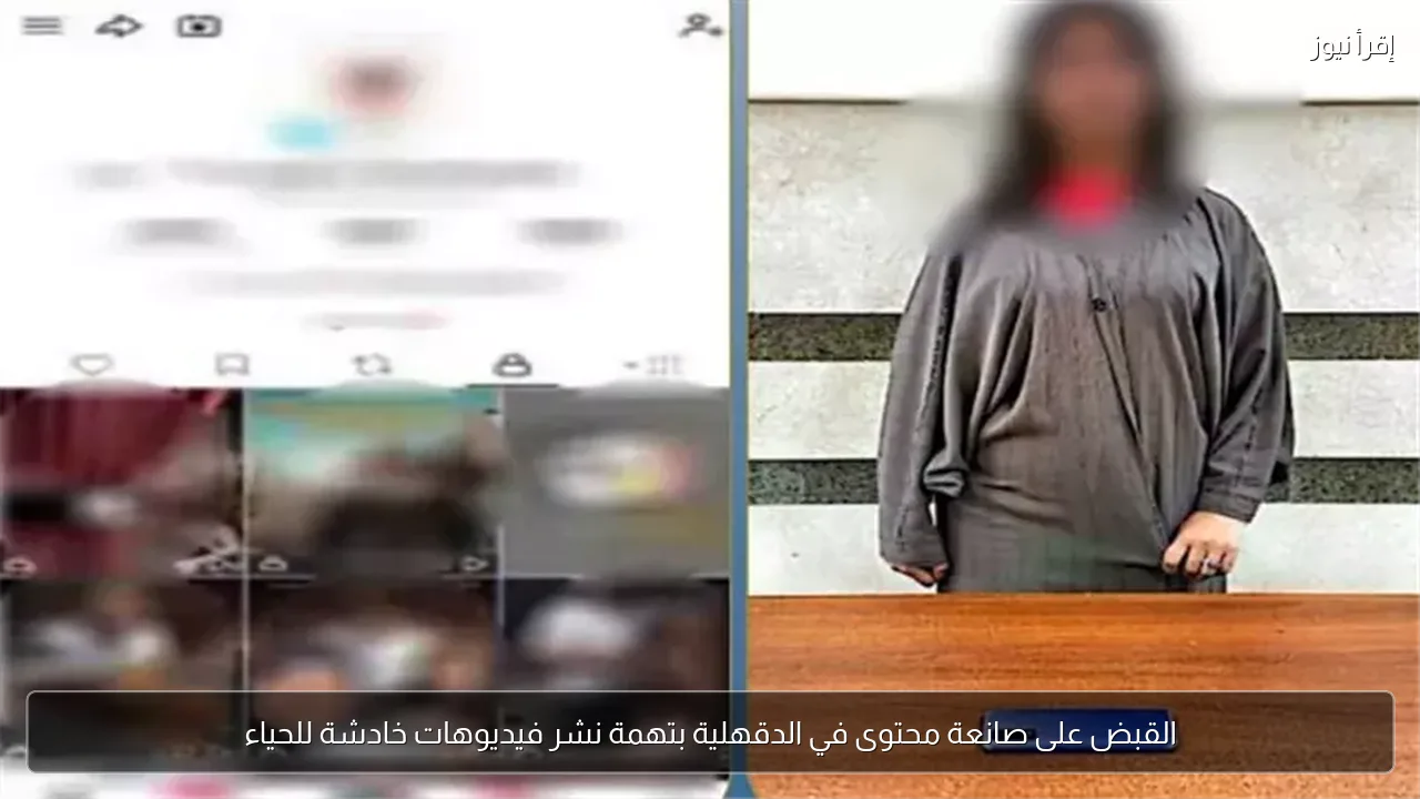القبض على صانعة محتوى في الدقهلية بتهمة نشر فيديوهات خادشة للحياء
