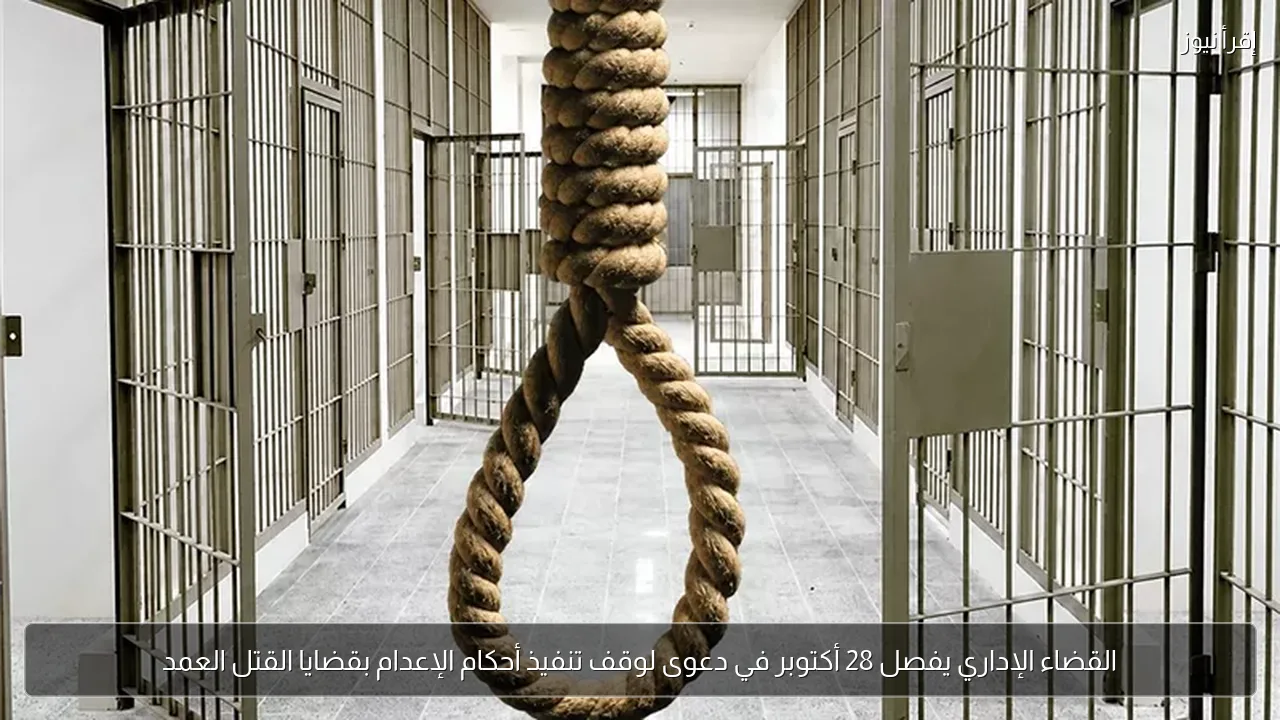 القضاء الإداري يفصل 28 أكتوبر في دعوى لوقف تنفيذ أحكام الإعدام بقضايا القتل العمد