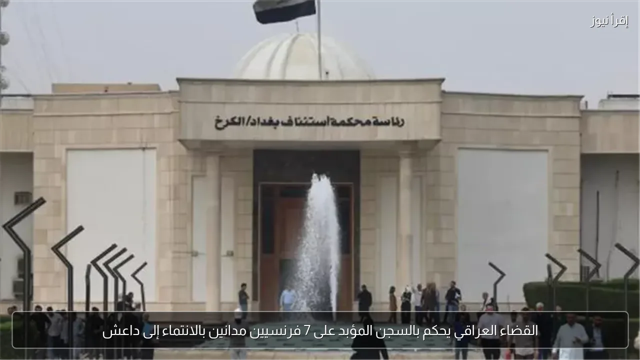 القضاء العراقي يحكم بالسجن المؤبد على 7 فرنسيين مدانين بالانتماء إلى داعش